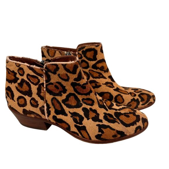 Sam Edelman Petty Leopard Ankle Booties Size 6 - Picture 1 of 12